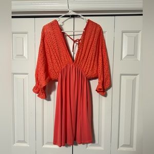 Salmon pink brand new dress